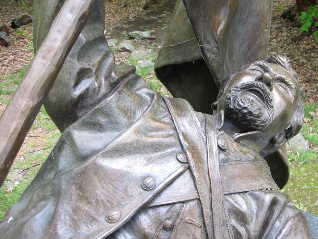 Detail from the North Carolina monument at Fox's Gap on the South Mountain battlefield
