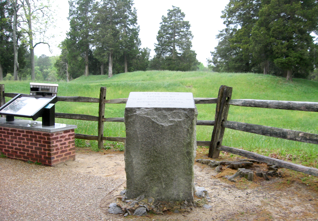 "Crater of Mine" monument to the 48th Pennsylvania on the Petersburg National Battlefield