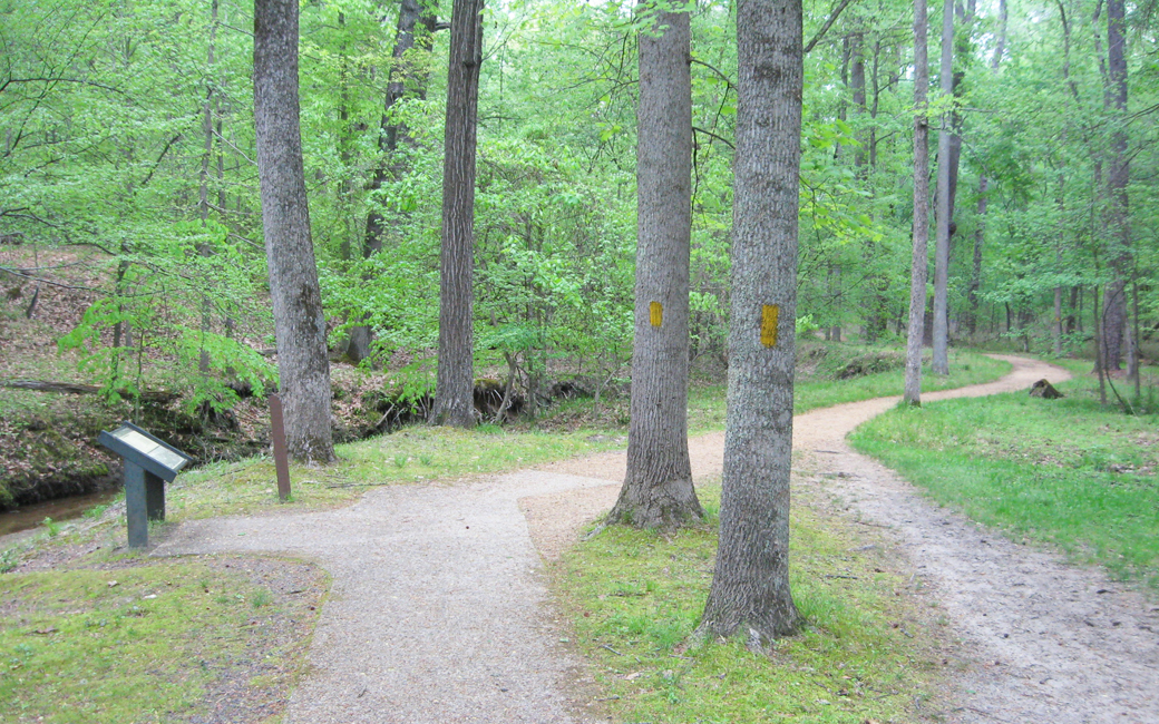 Harrison Creek, at Stop 4 on the Petersburg Eastern Front Auto tour