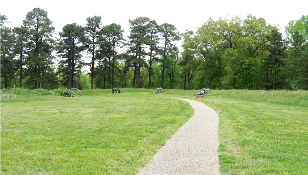 Inside Battery 5 of the Dimmock Line on the Petersburg National Battlefield