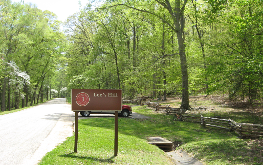 Lee's Hill is Stop Three on the Fredericksburg battlefield Auto Tour