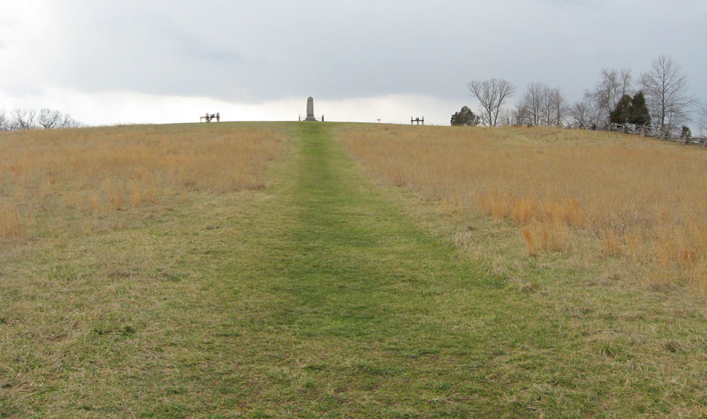 Trail to the Monument to the 14th New York State Militia Regiment on the Manassas battlefield
