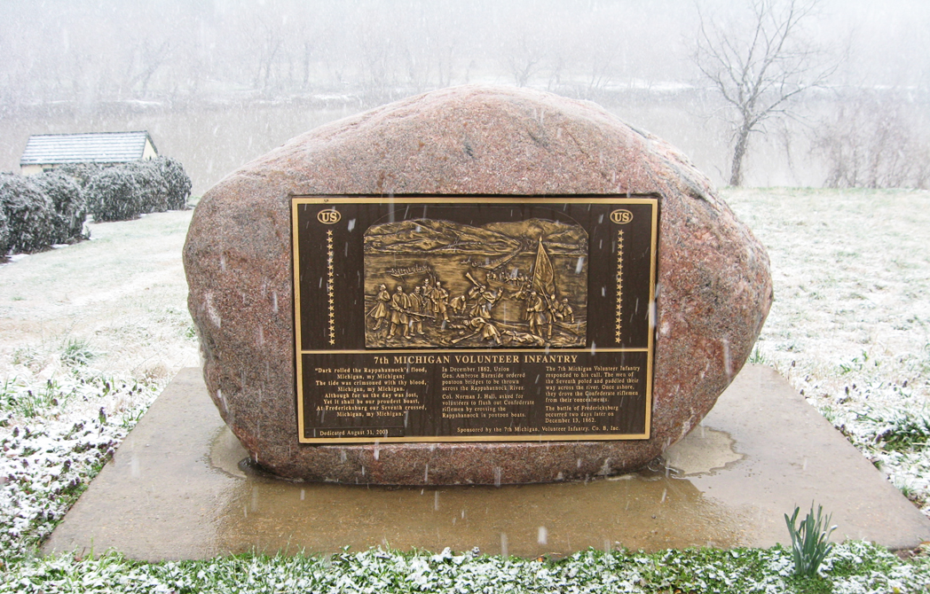 Monument to the 7th Michigan Volunteer Infantry at Fredericksburg