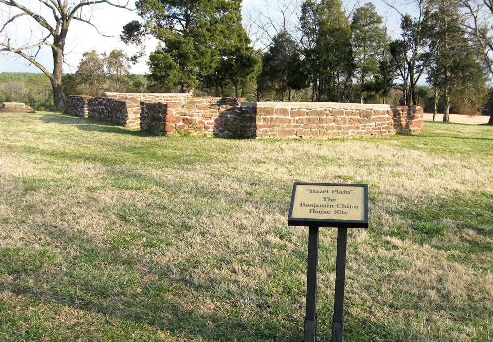 Benjamin Chinn's large house called Hazel Plain on the Manassas battlefield