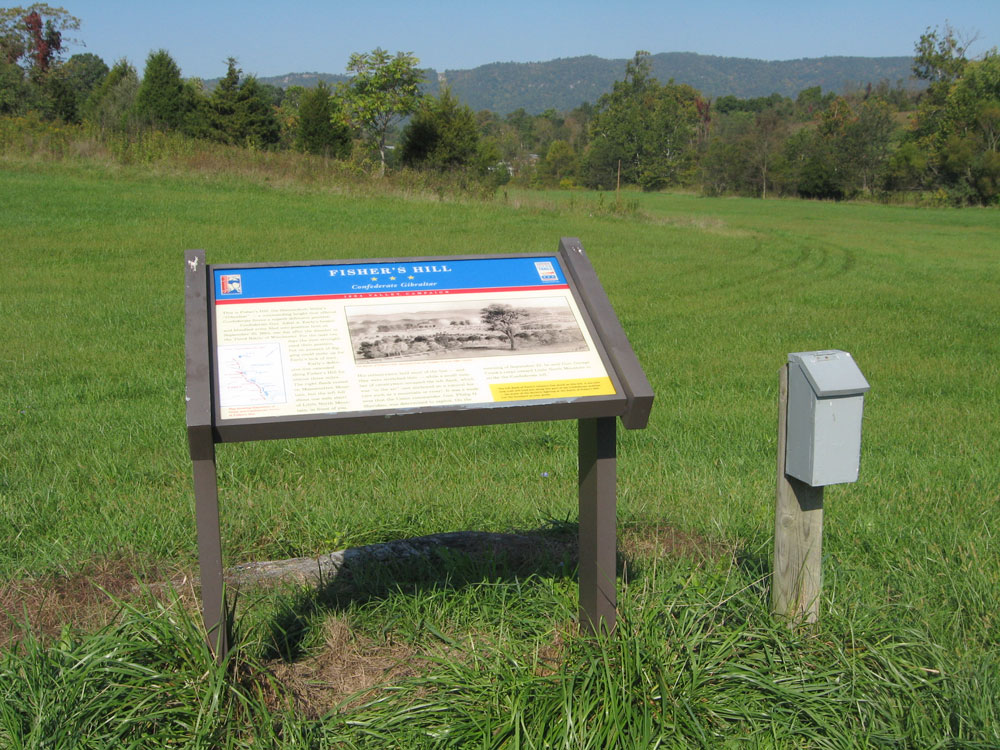 The Fisher's Hill - Confederate Gibraltar wayside marker