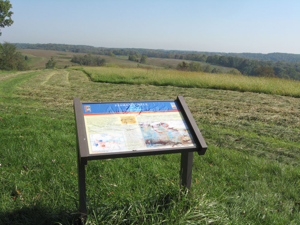 The Fisher's Hill - Union Flank Attack wayside marker