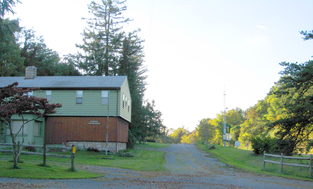 George Washington National Forest Visitors Center at the summit of New Market Gap on Massanutton Mountain.