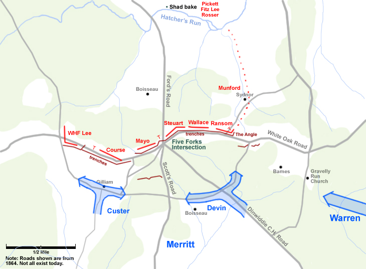 Five Forks Battlemaps - Union Forces Arrive