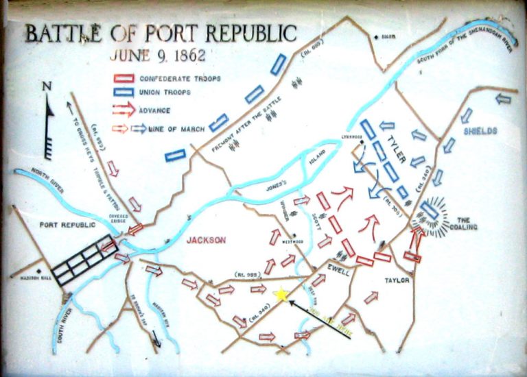 Battle of Port Republic Circle Tour markers