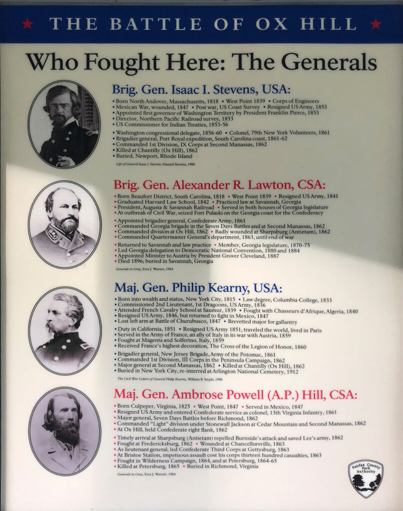 Who Fought Here: the Generals exhibit