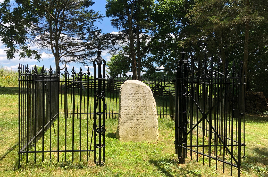 Monument to the 8th Vermont Infantry Regiment at Cedar Creek