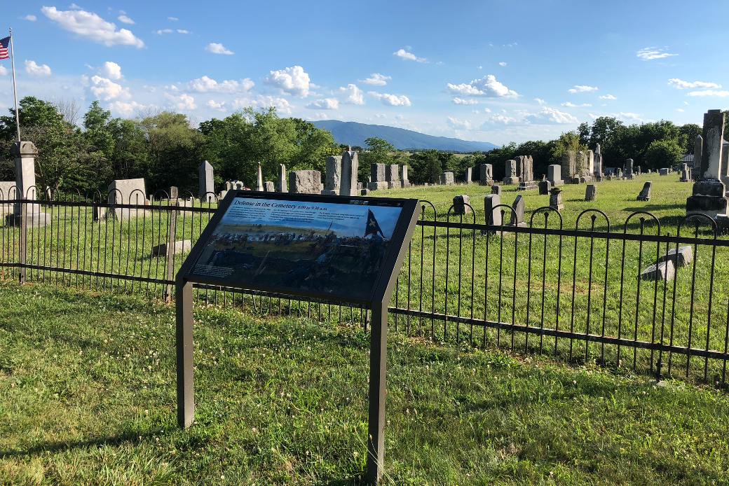 Defense of the Cemetery wayside marker