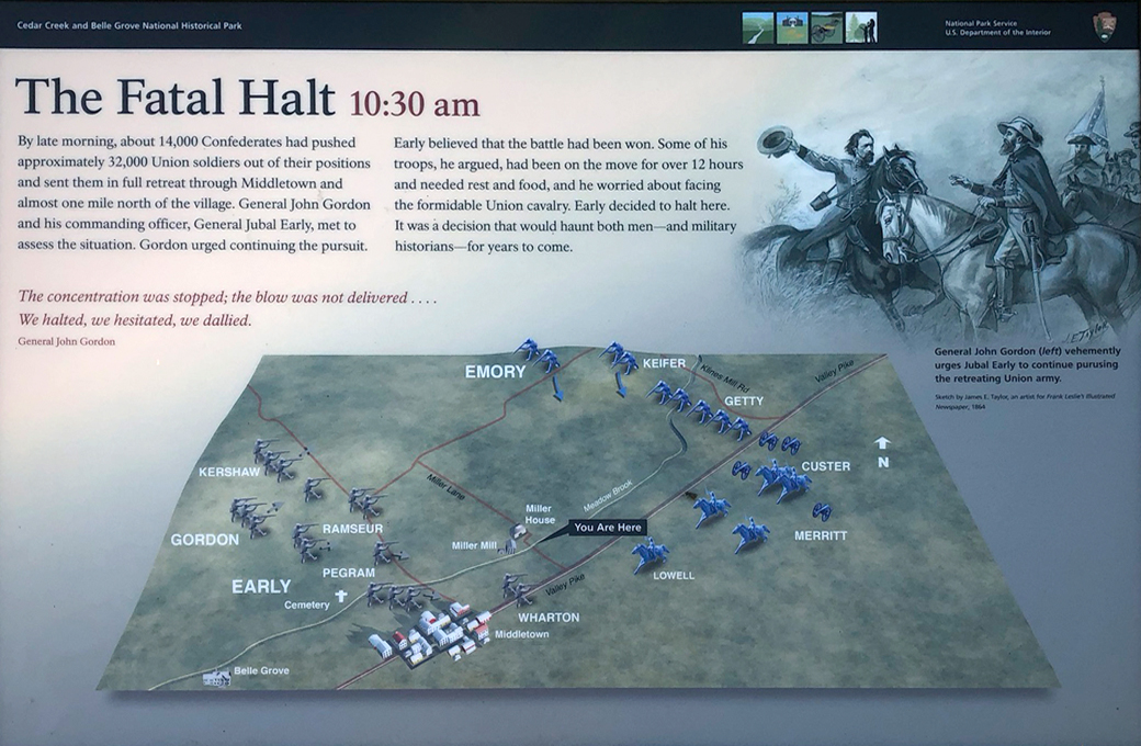 The Fatal Halt wayside marker