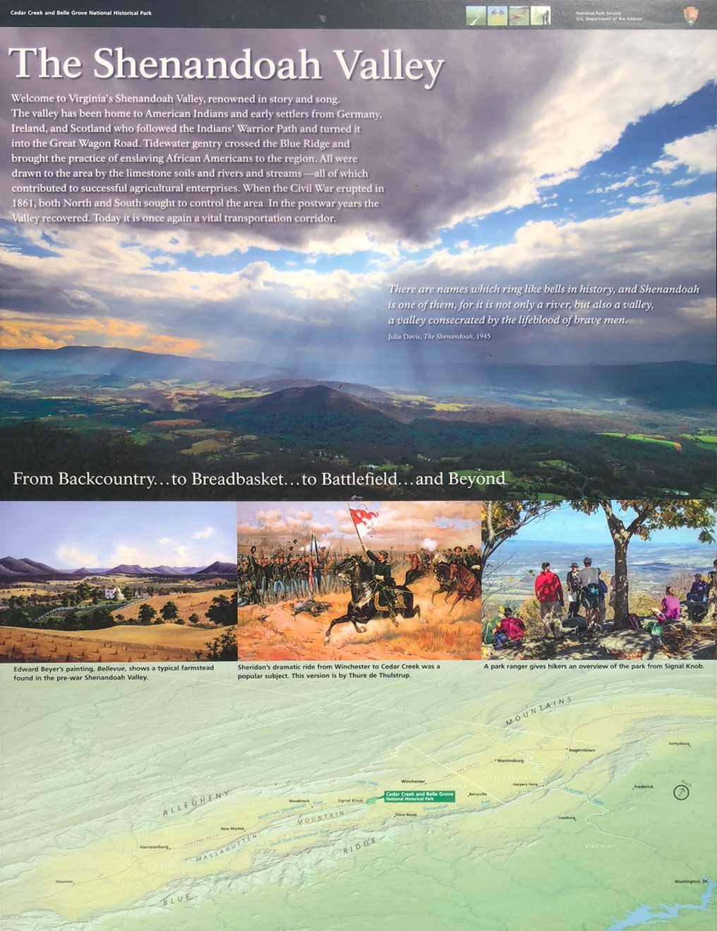 Shenendoah Valley Orientation Marker