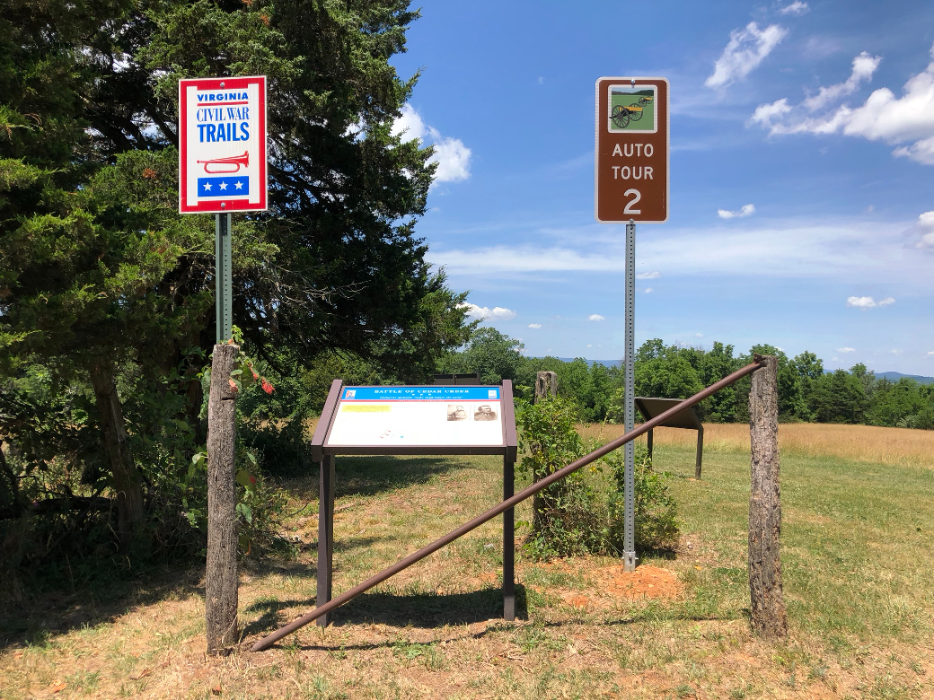 Stop Two on the Cedar Creek Battlefield auto tour
