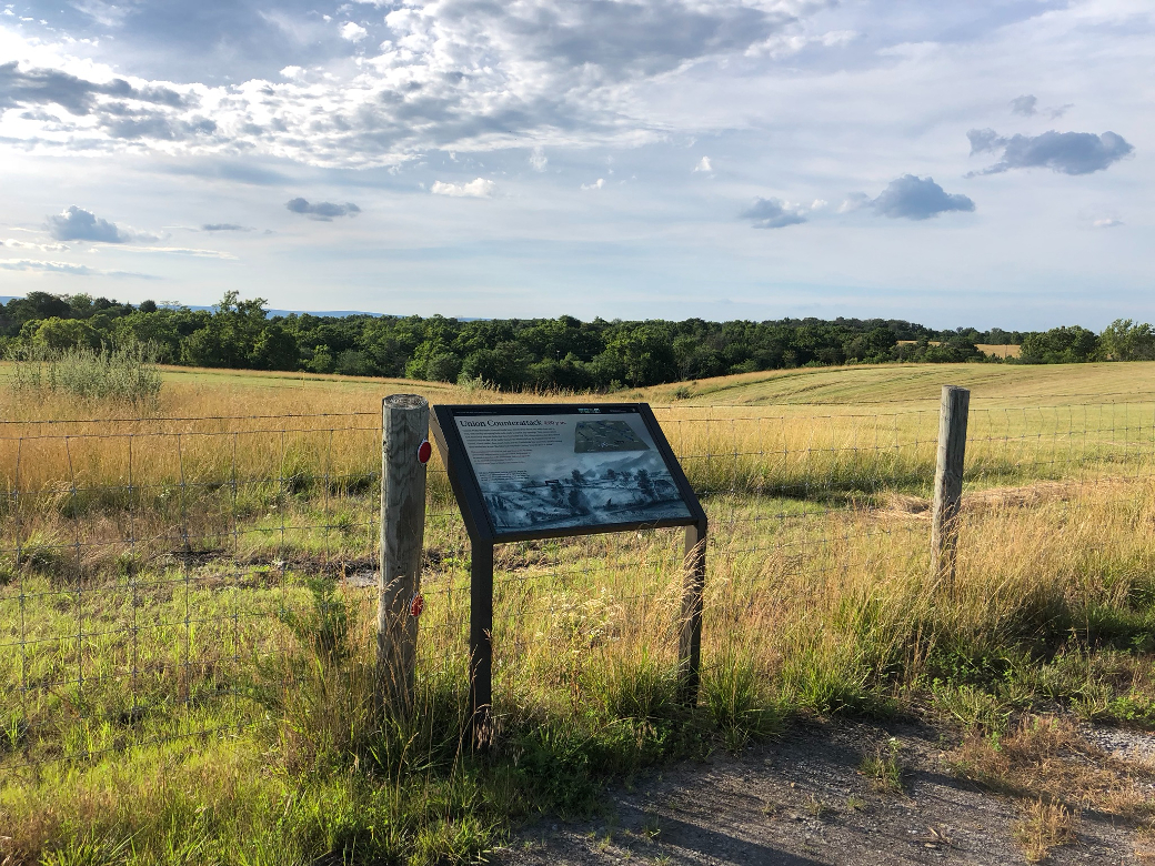 Union Counterattack wayside marker