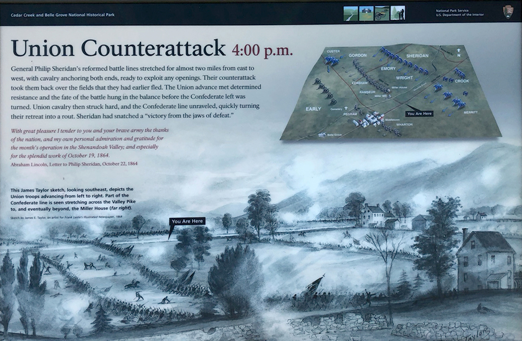 Union Counterattack wayside marker