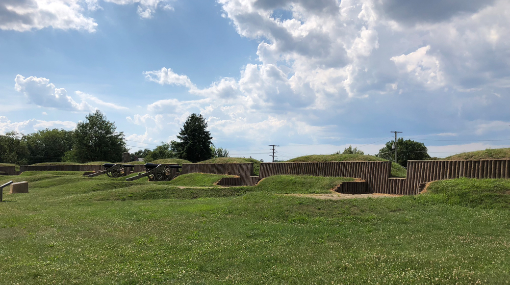 Interior of Fort Stevens in the Defenses of Washington