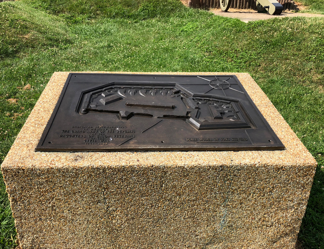 Scale Model of Fort Stevens in the Washington Defences