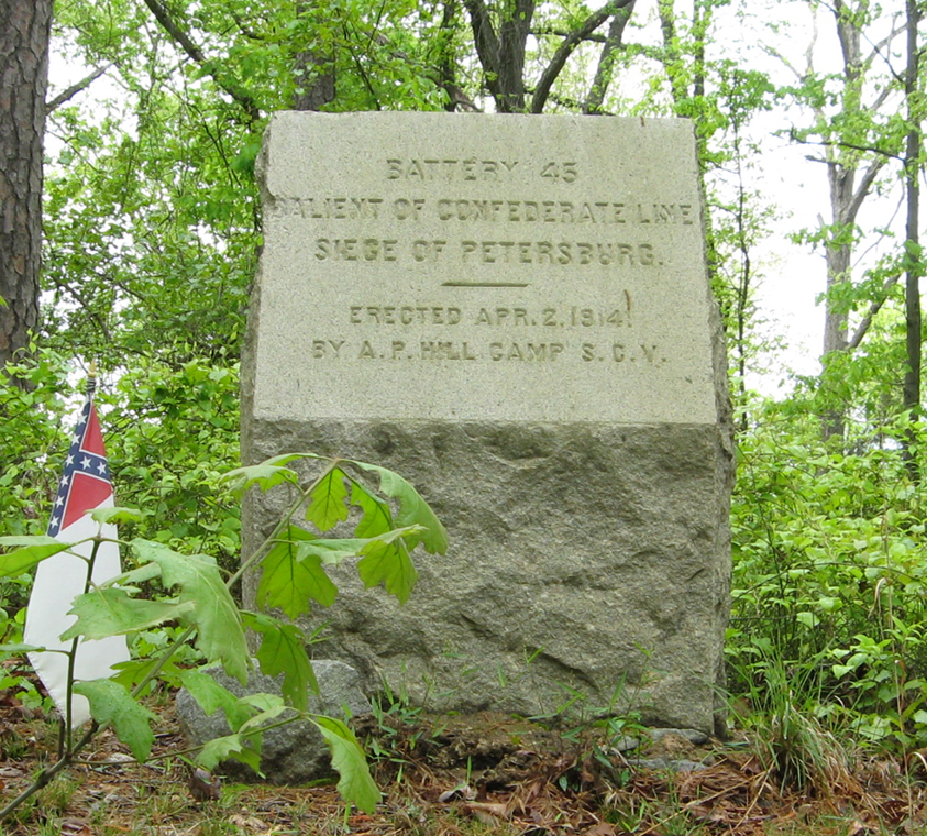 Battery 45 Monument at Petersburg