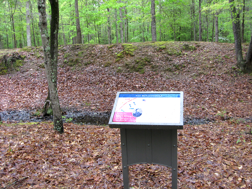 The Breakthrough - Egburt Olcott wayside marker