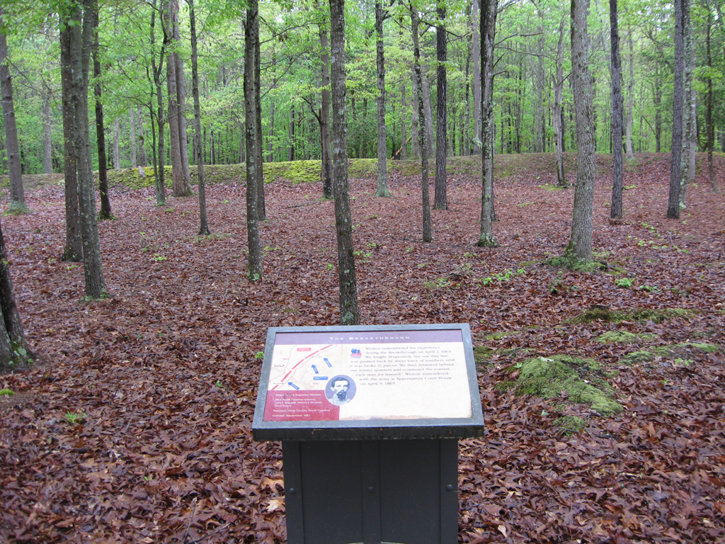 The Breakthrough - James Weston wayside marker