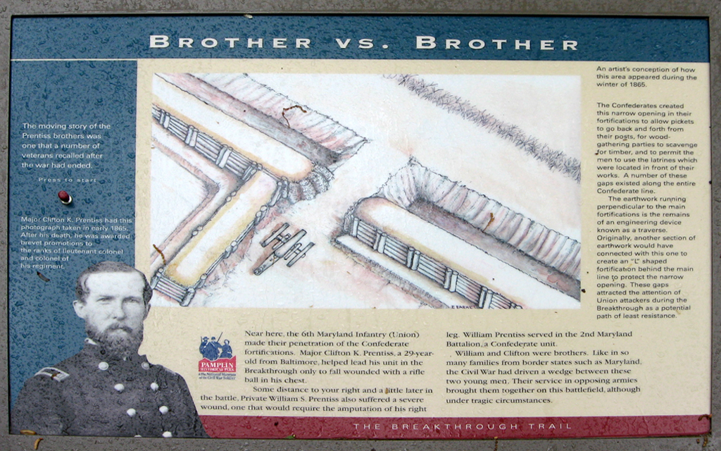 Brother vs. Brother wayside marker