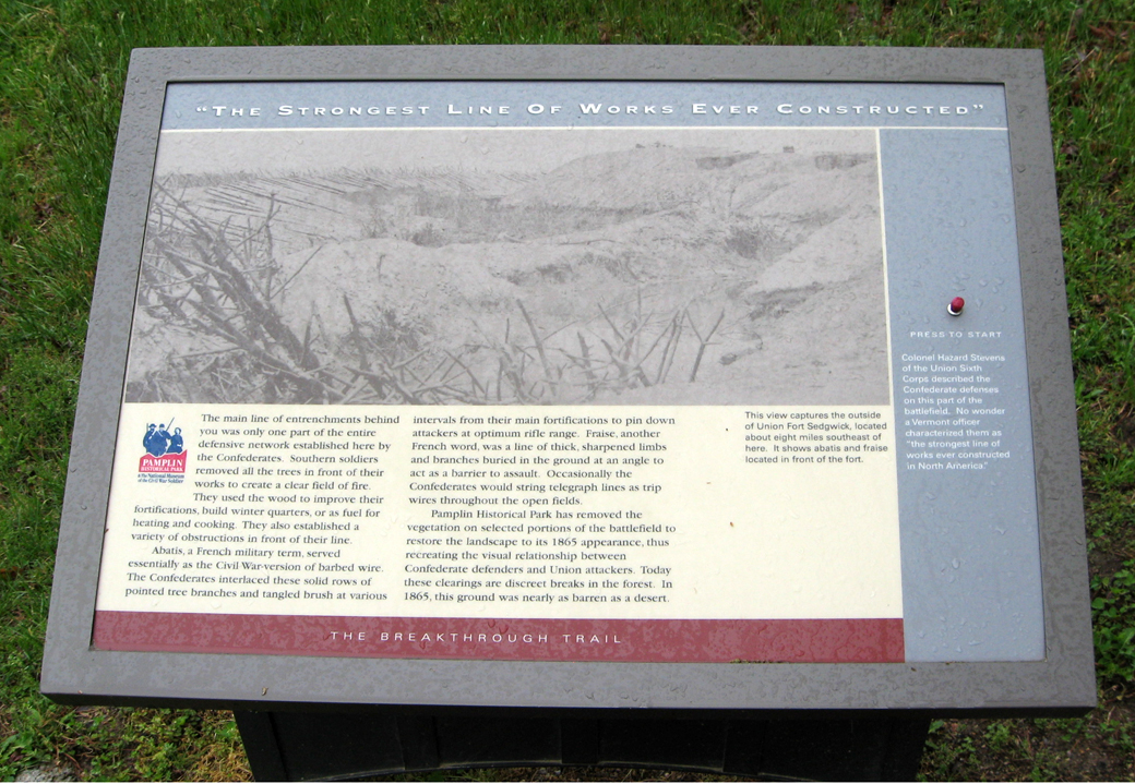 Strongest Line of Works Ever Constructed wayside marker