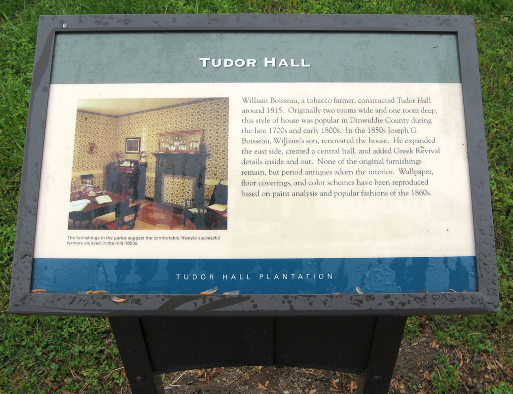Tudor Hall wayside marker