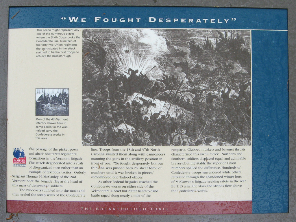 We Fought Desperately wayside marker